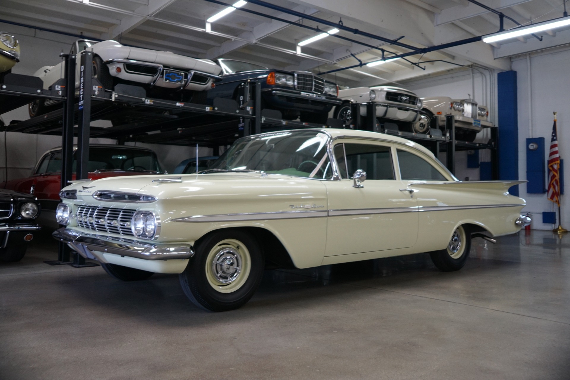 1959 Chevrolet Bel Air 2 Door 283 V8 Sedan With 60k Original Miles Stock 4855 For Sale Near