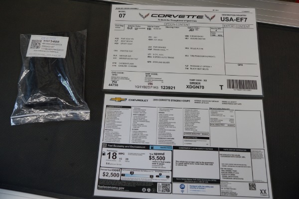 Used 2019 Chevrolet Corvette 1LT Coupe with 2,500 orig miles Stingray | Torrance, CA