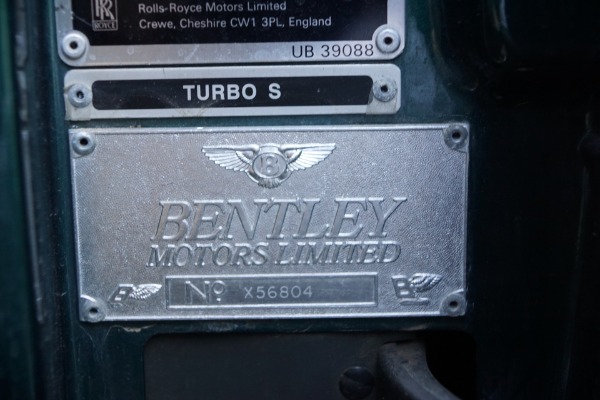 Used 1995 Bentley 6.75L V8 Turbo S Sedan with 45K original miles & # 4 0f 60 built  | Torrance, CA