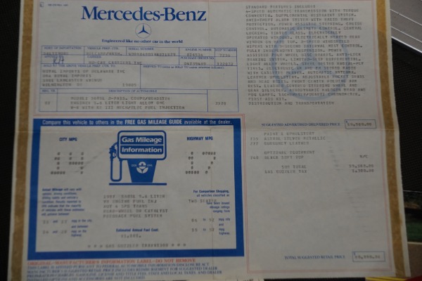 Used 1987 Mercedes-Benz 560SL with 38K original miles 560 SL | Torrance, CA