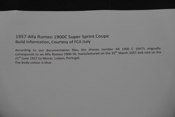 Used 1957 Alfa Romeo 1900 Super Sprint Coupe | Torrance, CA