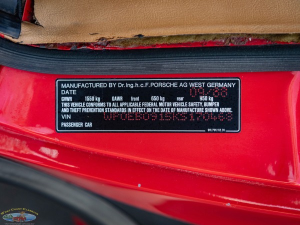 Used 1989 Porsche 911 Turbo Look 2 Door Cabriolet with 49K original miles | Torrance, CA