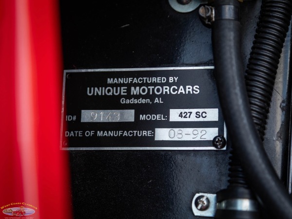 Used 1967 Shelby Cobra Replica by Unique Motorcars with only some 3500 miles on the build | Torrance, CA