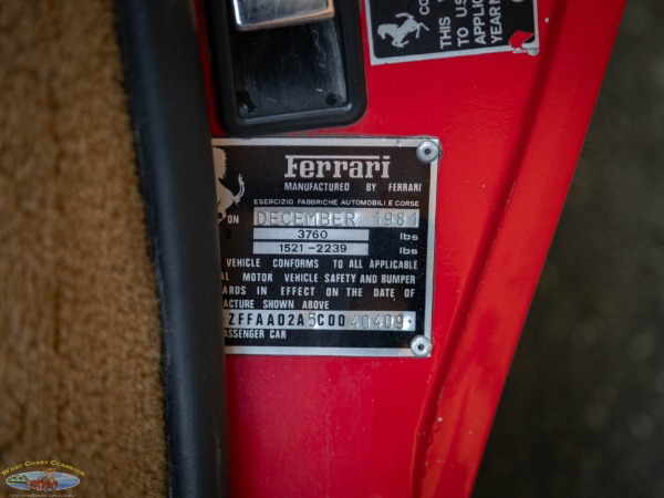 Used 1982 Ferrari 308 GTSi Spyder with 38K original miles | Torrance, CA