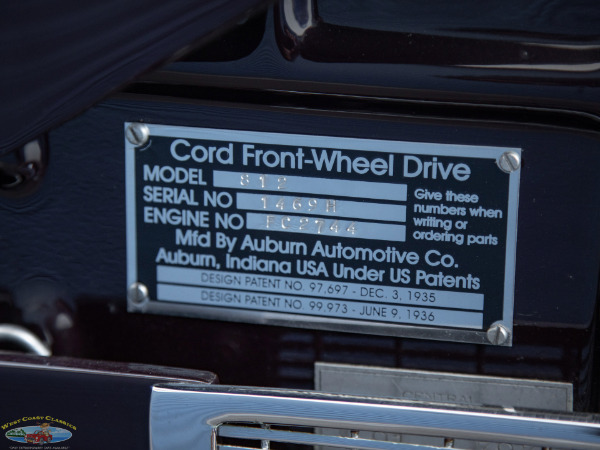 Used 1937 Cord 812 Supercharged 2 Door 4 Passenger Phaeton  | Torrance, CA