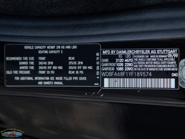 Used 2000 Mercedes-Benz SL500 with SL1 & SL2 Packages with 41K orig miles SL 500 SL1 Sport | Torrance, CA