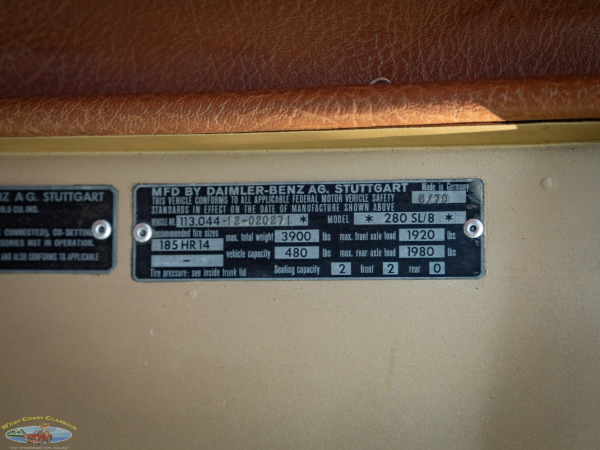 Used 1971 Mercedes-Benz 280SL with A/C  | Torrance, CA
