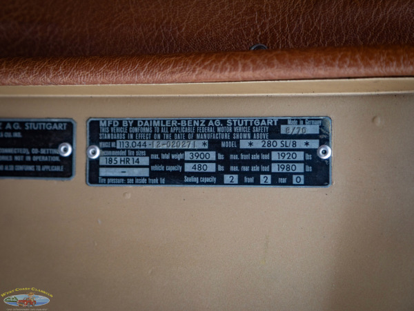 Used 1971 Mercedes-Benz 280SL with A/C  | Torrance, CA