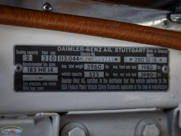 Used 1969 Mercedes-Benz 280SL with A/C  | Torrance, CA