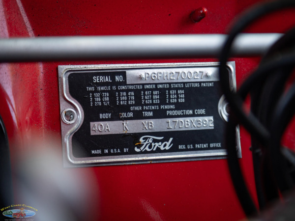 Used 1956 Ford Thunderbird 312 V8 Convertible with A/C  | Torrance, CA