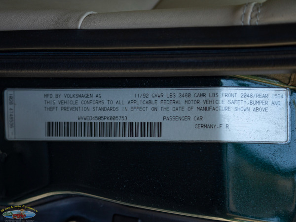 Used 1993 Volkswagen Corrado SLC VR6 with 49K miles SLC | Torrance, CA