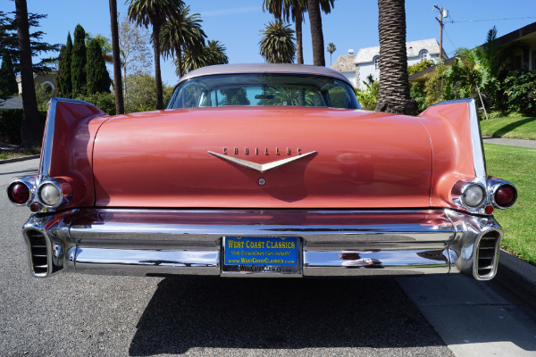 Used 1957 Cadillac Coupe de Ville Silver Brocade Pattern Cloth & Black Leather | Torrance, CA