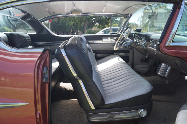 Used 1957 Cadillac Coupe de Ville Silver Brocade Pattern Cloth & Black Leather | Torrance, CA