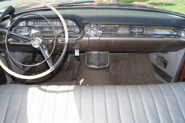 Used 1957 Cadillac Coupe de Ville Silver Brocade Pattern Cloth & Black Leather | Torrance, CA