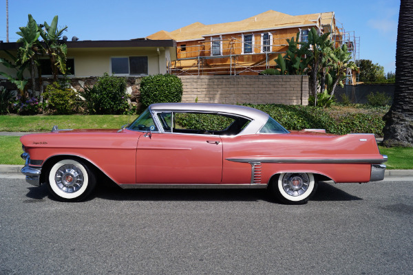 Used 1957 Cadillac Coupe de Ville Silver Brocade Pattern Cloth & Black Leather | Torrance, CA