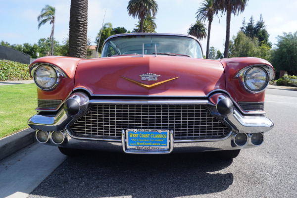 Used 1957 Cadillac Coupe de Ville Silver Brocade Pattern Cloth & Black Leather | Torrance, CA