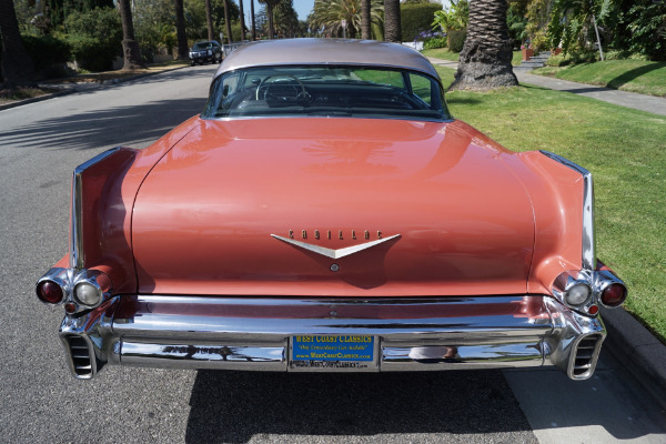 Used 1957 Cadillac Coupe de Ville Silver Brocade Pattern Cloth & Black Leather | Torrance, CA