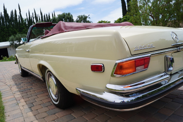 Used 1971 Mercedes-Benz 280SE 3.5 V8 Cabriolet Red Leather | Torrance, CA