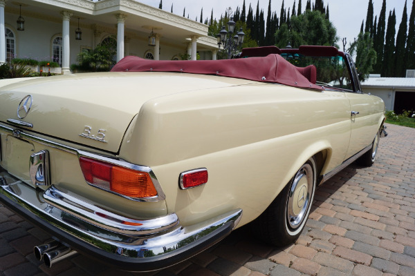 Used 1971 Mercedes-Benz 280SE 3.5 V8 Cabriolet Red Leather | Torrance, CA