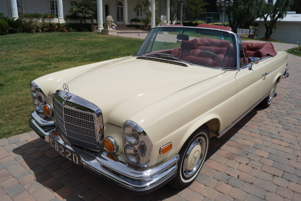 Used 1971 Mercedes-Benz 280SE 3.5 V8 Cabriolet Red Leather | Torrance, CA