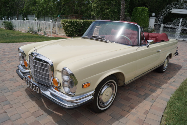 Used 1971 Mercedes-Benz 280SE 3.5 V8 Cabriolet Red Leather | Torrance, CA