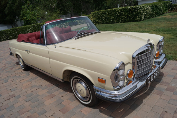 Used 1971 Mercedes-Benz 280SE 3.5 V8 Cabriolet Red Leather | Torrance, CA